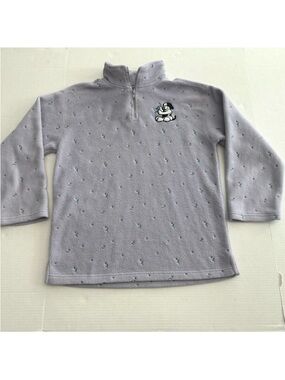 Little Big Dog Vintage quarter zip fleece sweater embroidered Big kid size 16/18